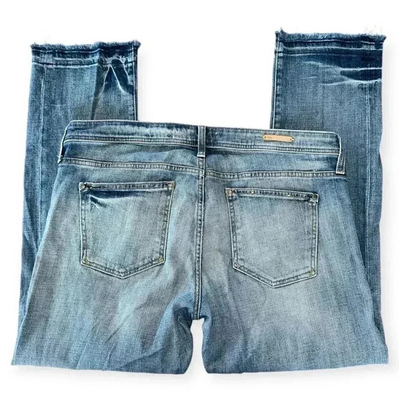 Pilcro and letterpress hyphen women's frayed hem jeans size 32 - Picture 2 of 12